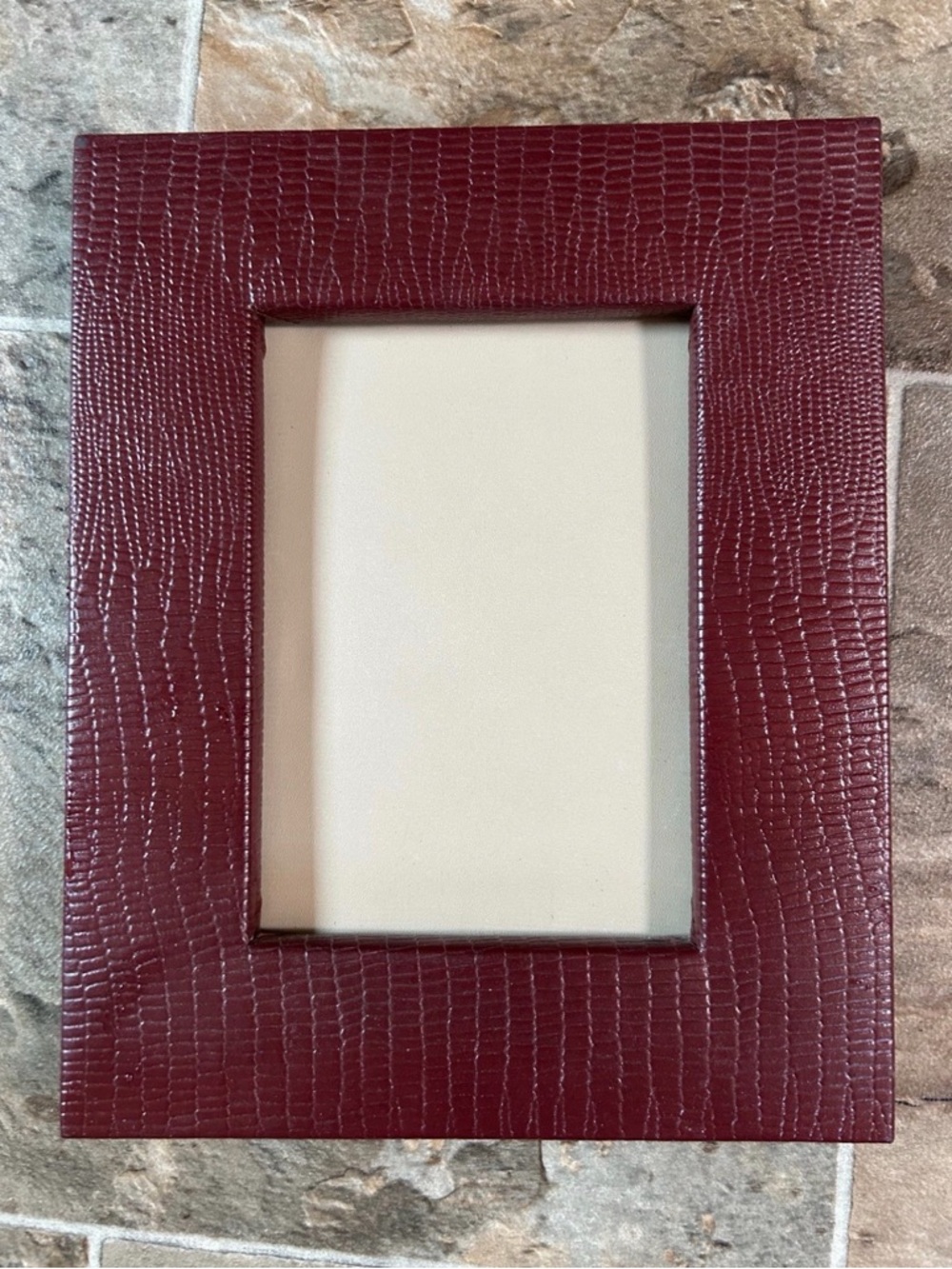 Lizard Burgundy Picture Frame